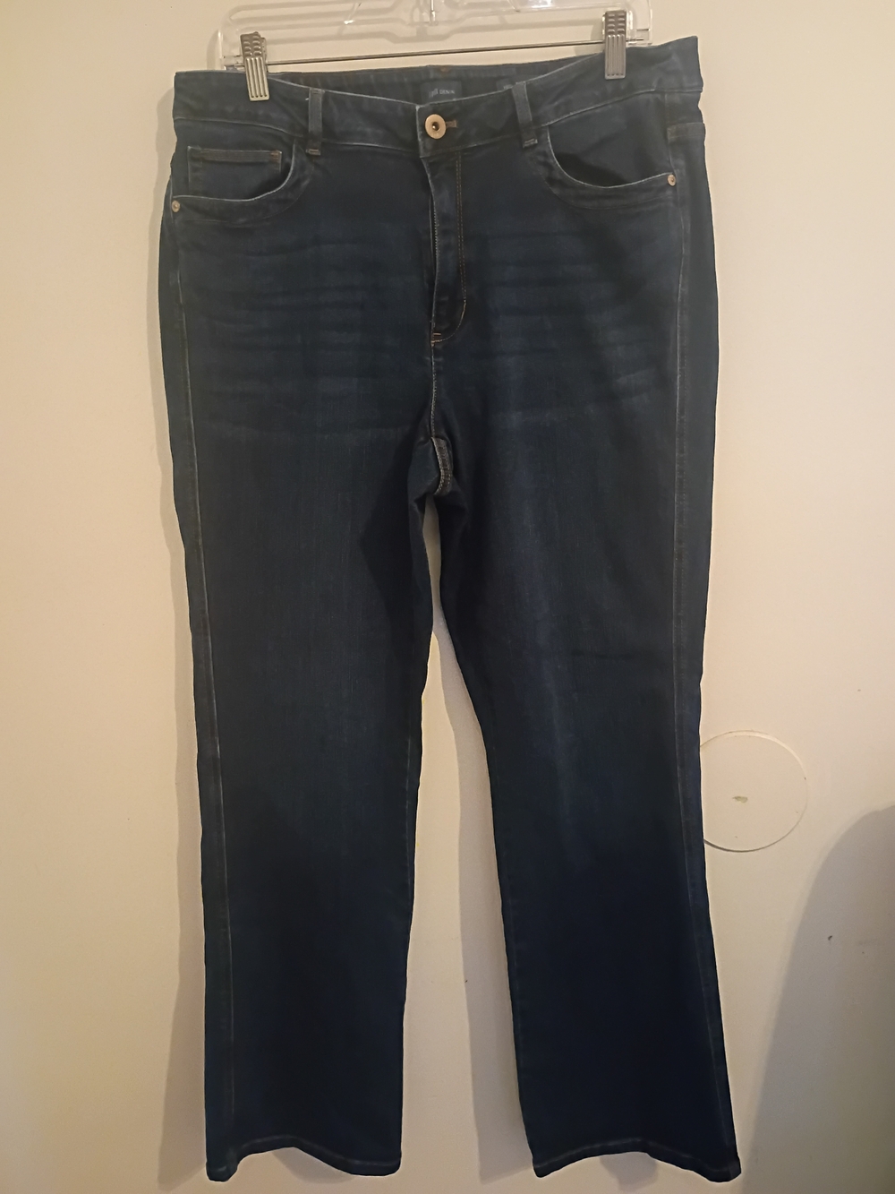 J. Jill Women’s Dark Blue High-rise Bootcut Jeans Sz 16R